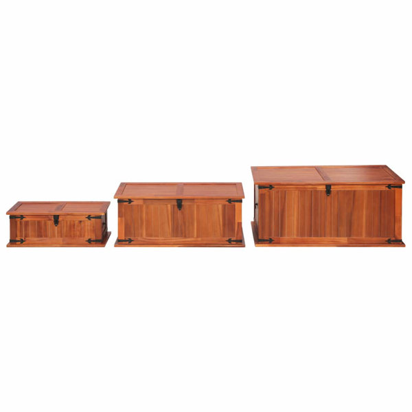 Millwood Pines Minneiska 3 Piece Solid + Manufactured Wood Storage